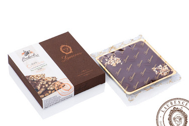Продуктови Категории Шоколади Laurence Ръчно правен черен шоколад с бадеми 100 гр